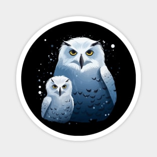 Snowy Owl Fathers Day Magnet